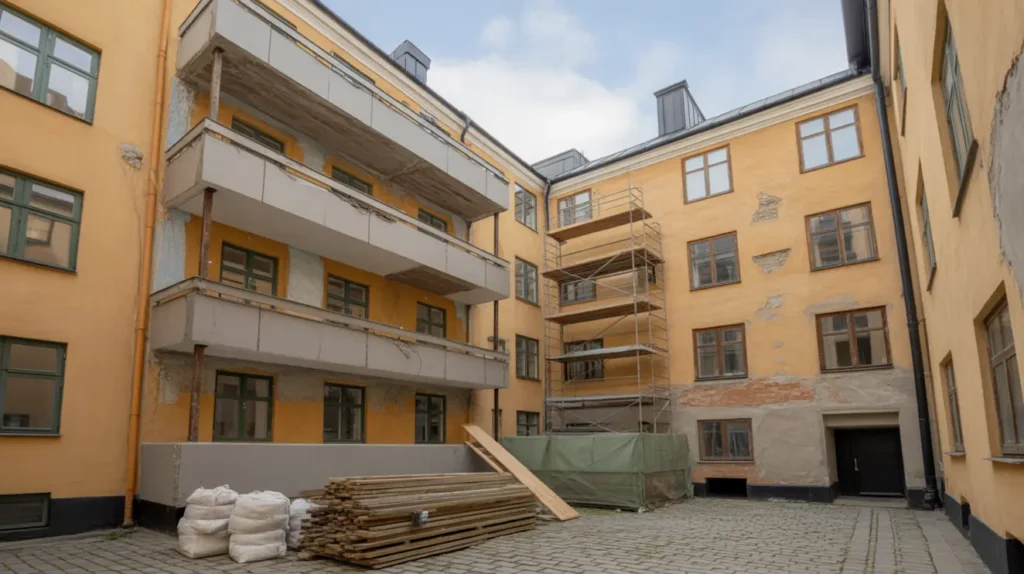 renovering av innerg rdsbalkonger i sekelskiftesfastighet p s dermalm stockholm
